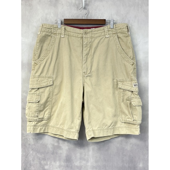 UNIONBAY Other - Y2K Unionbay Cargo Shorts Mens 38 Cotton Twin Palm Skater Gorpcore Street Retro